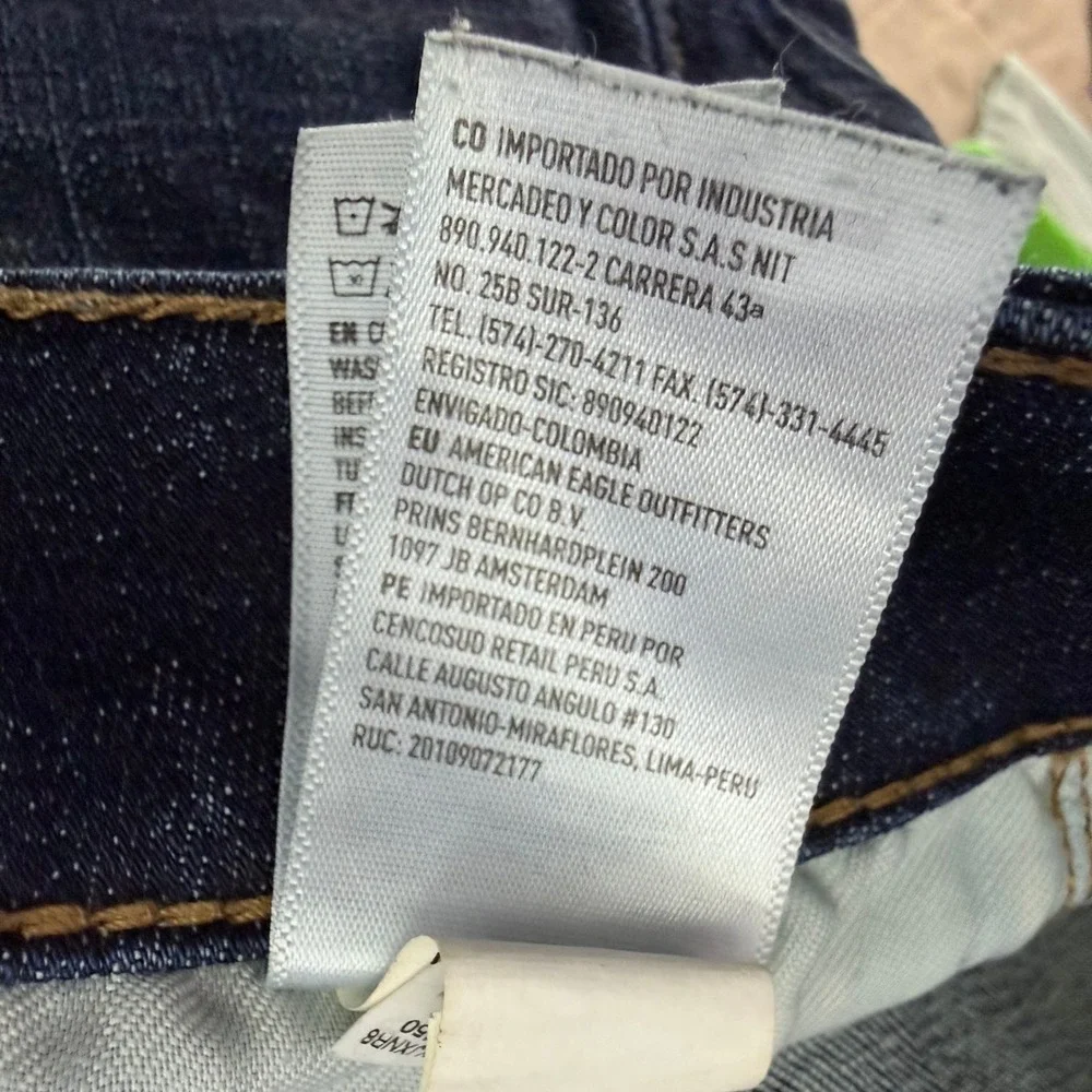 American Eagle Original Straight Jeans Mens 32x31 Dark Wash Ne(x)t Level Flex